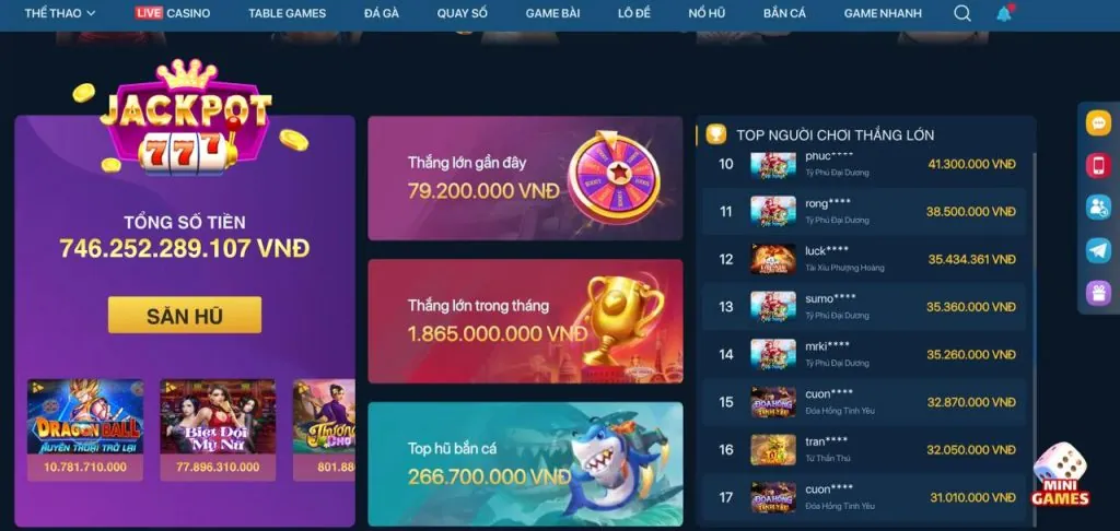 Ưu đãi đặc biệt cho từng sảnh game tại TA88 Club